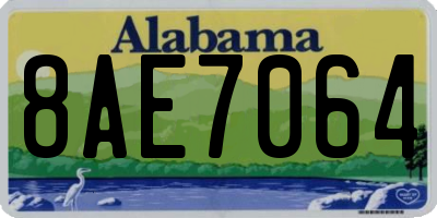 AL license plate 8AE7064