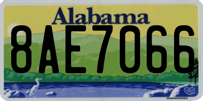 AL license plate 8AE7066