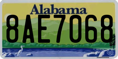 AL license plate 8AE7068