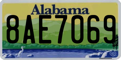 AL license plate 8AE7069