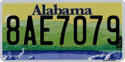 AL license plate 8AE7079
