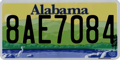 AL license plate 8AE7084