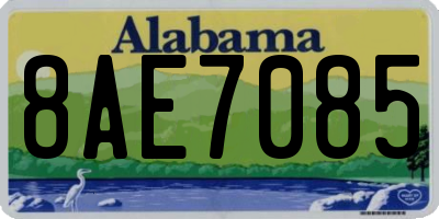 AL license plate 8AE7085