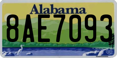 AL license plate 8AE7093