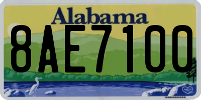 AL license plate 8AE7100