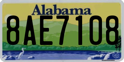 AL license plate 8AE7108