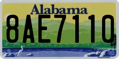AL license plate 8AE7110