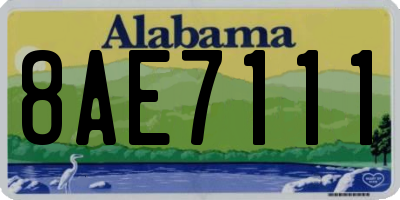 AL license plate 8AE7111