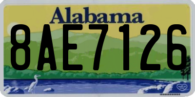 AL license plate 8AE7126