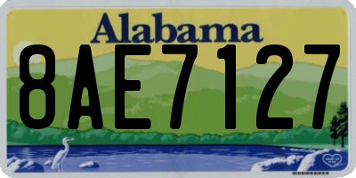 AL license plate 8AE7127