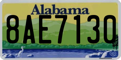 AL license plate 8AE7130