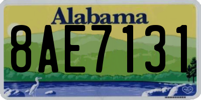 AL license plate 8AE7131