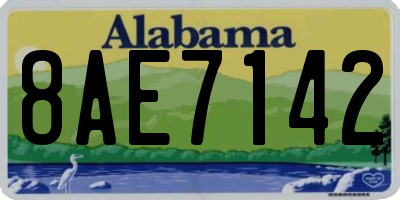 AL license plate 8AE7142