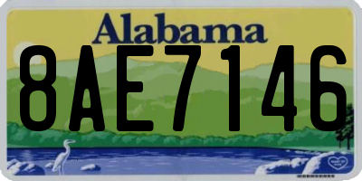 AL license plate 8AE7146