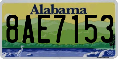 AL license plate 8AE7153
