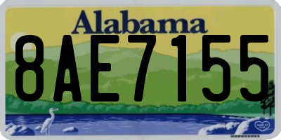 AL license plate 8AE7155