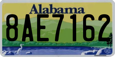 AL license plate 8AE7162