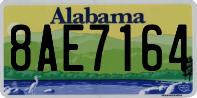 AL license plate 8AE7164