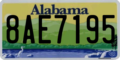 AL license plate 8AE7195
