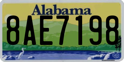 AL license plate 8AE7198