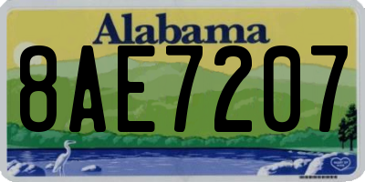 AL license plate 8AE7207