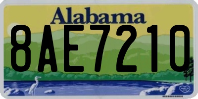 AL license plate 8AE7210