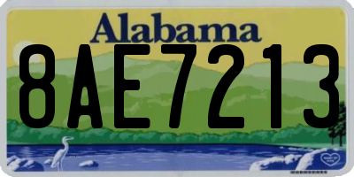 AL license plate 8AE7213