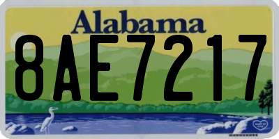 AL license plate 8AE7217
