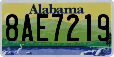 AL license plate 8AE7219