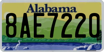 AL license plate 8AE7220