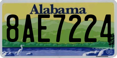 AL license plate 8AE7224