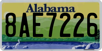 AL license plate 8AE7226