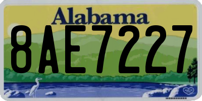 AL license plate 8AE7227
