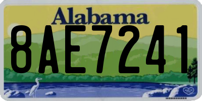 AL license plate 8AE7241
