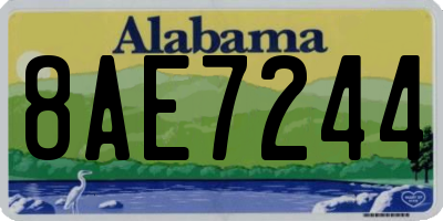 AL license plate 8AE7244