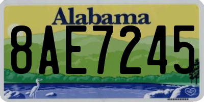 AL license plate 8AE7245