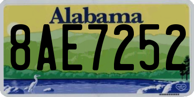 AL license plate 8AE7252