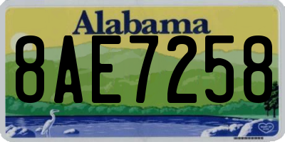 AL license plate 8AE7258