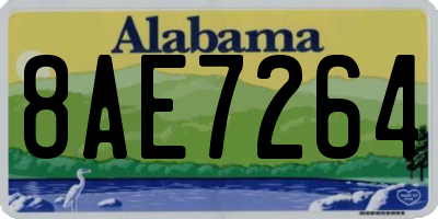 AL license plate 8AE7264