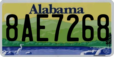 AL license plate 8AE7268