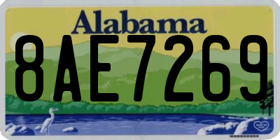 AL license plate 8AE7269