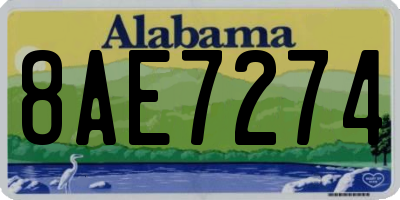 AL license plate 8AE7274