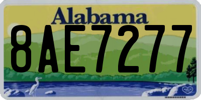 AL license plate 8AE7277