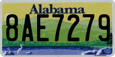 AL license plate 8AE7279