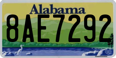AL license plate 8AE7292