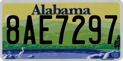 AL license plate 8AE7297