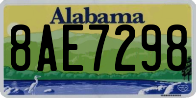 AL license plate 8AE7298