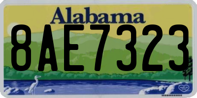 AL license plate 8AE7323