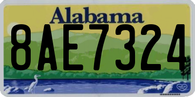 AL license plate 8AE7324