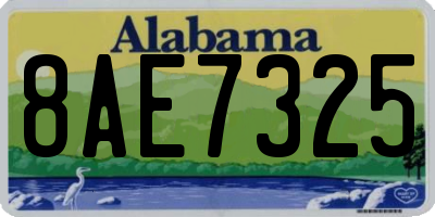 AL license plate 8AE7325